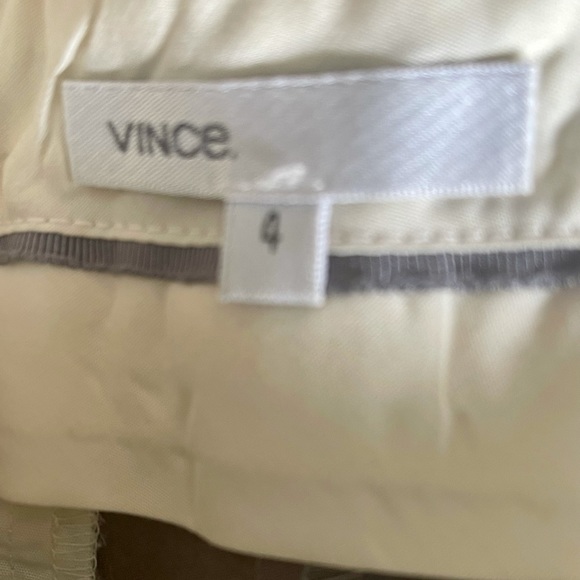 Vince Dressy Straight-leg crop beige trouser $295 - Picture 8 of 8